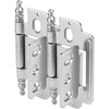 image:image25 Pack  Cosmas 14280SN Satin Nickel 34 Inch Full Inset Partial Wrap Ball Tip Cabinet Hinge Pair