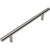 image:image25 Pack  Cosmas 404160SN Satin Nickel Solid Steel Construction 38 Inch Slim Line Euro Style Cabinet Hardware Bar Pull  6516 Inch 160mm Hole Centers