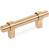 image:imageCosmas 10 Pack 1613BG Brushed Gold Euro Style Cabinet Bar Handle Pull  3 Inch 76mm Hole Centers