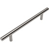 image:imageCosmas 10 Pack 404160SN Satin Nickel Solid Steel Construction 38 Inch Slim Line Euro Style Cabinet Hardware Bar Pull  6516 Inch 160mm Hole Centers