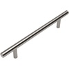 image:imageCosmas 10 Pack 4044SN Satin Nickel Solid Steel Construction 38 Inch Slim Line Euro Style Cabinet Hardware Bar Pull  4 Inch 102mm Hole Centers