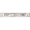 image:imageCosmas 25 Pack 10554SN Satin Nickel Hammered Cabinet Handle Pull Backplate Back Plate Hardware  3 Inch Hole Centers