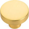 image:imageCosmas 25 Pack 5234BG Brushed Gold Contemporary Round Cabinet Knob Diameter 114
