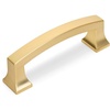 image:imageCosmas 25 Pack 7553BG Brushed Gold Contemporary Cabinet Hardware Handle Pull  3 Inch 76mm Hole Centers