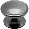 image:imageCosmas 4702BN Black Nickel Cabinet Hardware Round Knob  114 Diameter  Wide Base