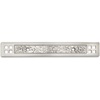 image:imageCosmas 5 Pack 10554SN Satin Nickel Hammered Cabinet Handle Pull Backplate Back Plate Hardware  3 Inch Hole Centers