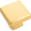 image:imageCosmas 5 Pack 5233BG Brushed Gold Contemporary Square Cabinet Knob  118 Square