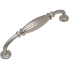 image:imageCosmas 5 Pack 7120SN Satin Nickel Country Style Cabinet Hardware Ribbed Handle Pull  5 Inch 128mm Hole Centers