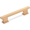 image:imageCosmas 70235BG Brushed Gold Contemporary Cabinet Hardware Handle Pull  312 Inch 89mm Hole Centers