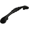 image:imageCosmas 7063FB Flat Black Braided Cabinet Hardware Handle Pull  3 Inch 76mm Hole Centers