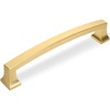 image:imageCosmas 7554BG Brushed Gold Contemporary Cabinet Hardware Handle Pull  4 Inch 102mm Hole Centers