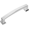 image:imageCosmas 7554SN Satin Nickel Contemporary Cabinet Hardware Handle Pull  4 Inch 102mm Hole Centers
