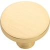 image:imageCosmas 8104BG Brushed Gold Round Solid Cabinet Hardware Knob  114 Diameter