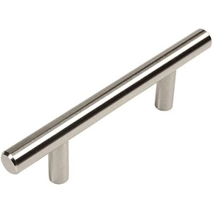 image:image10 Pack  Cosmas 30535SN Satin Nickel Cabinet Hardware Euro Style Bar Handle Pull  312 Hole Centers 578 Overall Length