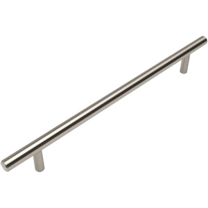 image:image10 Pack  Cosmas 404224SN Satin Nickel Solid Steel Construction 38 Inch Slim Line Euro Style Cabinet Hardware Bar Pull  878 Inch 224mm Hole Centers