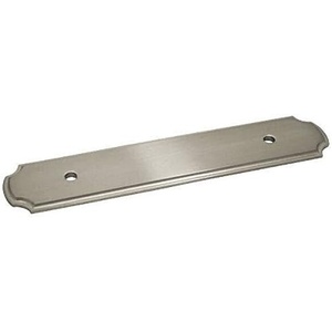 image:image5 Pack  Cosmas B11296SN Satin Nickel Cabinet Hardware Handle Pull BackplateBack Plate  334 Inch 96mm Hole Centers
