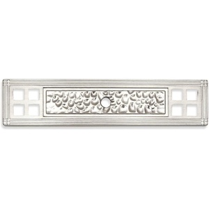 image:imageCosmas 10 Pack 10552SN Satin Nickel Hammered Cabinet Knob Backplate Back Plate
