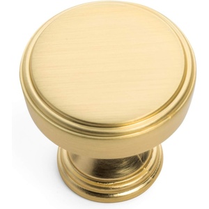 image:imageCosmas 10 Pack 1940BG Brushed Gold Cabinet Hardware Round Knob  1516 Diameter