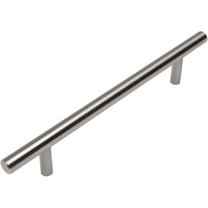 image:imageCosmas 10 Pack 404160SN Satin Nickel Solid Steel Construction 38 Inch Slim Line Euro Style Cabinet Hardware Bar Pull  6516 Inch 160mm Hole Centers