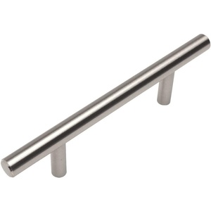 image:imageCosmas 10 Pack 40435SN Satin Nickel Solid Steel Construction 38 Inch Slim Line Euro Style Cabinet Hardware Bar Pull  312 Inch 89mm Hole Centers