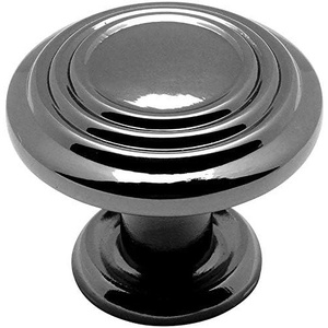 image:imageCosmas 10 Pack 4122BN Black Nickel 3 Ring Cabinet Hardware Round Knob  114 Diameter