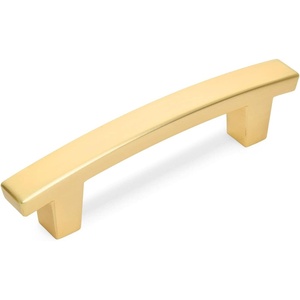 image:imageCosmas 10 Pack 5235BG Brushed Gold Contemporary Cabinet Hardware Handle Pull  3 Inch 76mm Hole Centers