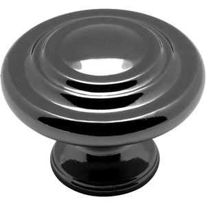 image:imageCosmas 10 Pack 9971BN Black Nickel Cabinet Hardware 3Ring Round Knob  114 Inch Diameter