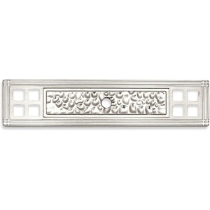 image:imageCosmas 10552SN Satin Nickel Hammered Cabinet Knob Backplate Back Plate