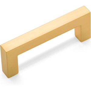 image:imageCosmas 25 Pack 1477764BG Brushed Gold Modern Cabinet Hardware Handle Pull  212 Inch 64mm Hole Centers