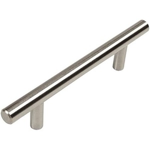 image:imageCosmas 5 Pack 30596SN Satin Nickel Cabinet Hardware Euro Style Bar Handle Pull 334 96mm Hole Centers 618 Overall Length