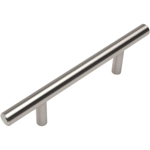 image:imageCosmas 5 Pack 40435SN Satin Nickel Solid Steel Construction 38 Inch Slim Line Euro Style Cabinet Hardware Bar Pull  312 Inch 89mm Hole Centers