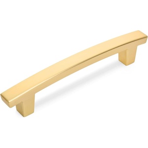 image:imageCosmas 5238BG Brushed Gold Contemporary Cabinet Hardware Handle Pull  4 Inch 102mm Hole Centers