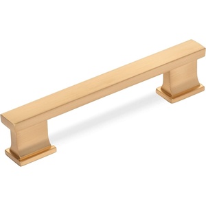 image:imageCosmas 7024BG Brushed Gold Contemporary Cabinet Hardware Handle Pull  4 Inch 102mm Hole Centers