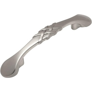 image:imageCosmas 7063SN Satin Nickel Braided Cabinet Hardware Handle Pull  3 Inch 76mm Hole Centers