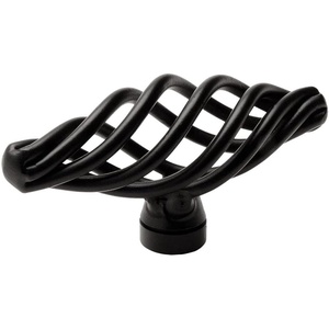 image:imageCosmas 9991FB Flat Black Cabinet Hardware Birdcage Knob