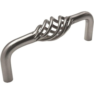 image:imageCosmas 999296SN Satin Nickel Birdcage Cabinet Hardware Handle Pull  334 Hole Centers