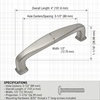 image:imageCosmas 10 Pack 4390ORB Oil Rubbed Bronze Cabinet Pulls  312 89mm Hole Centers Modern Hardware Handles for Kitchen Drawer Bathroom Easy Install Screws Included10