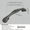 image:imageCosmas 25 Pack 7063ORB Oil Rubbed Bronze Braided Cabinet Hardware Handle Pull  3 Inch 76mm Hole Centers10