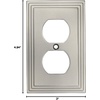 image:imageCosmas 25026SN Satin Nickel Single Duplex Electrical Outlet Wall PlateCoverSingle Duplex Outlet
