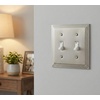 image:imageCosmas 25033SN Satin Nickel Double Toggle Switch Plate Switchplate Wall Cover