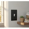 image:imageCosmas 25053FB Flat Black Single Toggle Switch Plate Switchplate Cover