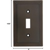 image:imageCosmas 25053ORB Oil Rubbed Bronze Single Toggle Switch Plate Switchplate Cover