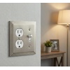 image:imageCosmas 25068SN Satin Nickel Single ToggleDuplex Combo Electrical Outlet Wall PlateCover