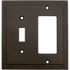 image:imageCosmas 25077ORB Oil Rubbed Bronze Single ToggleGFI Decora Rocker Combo Wall Switch Plate Switchplate Cover
