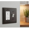 image:imageCosmas 25077ORB Oil Rubbed Bronze Single ToggleGFI Decora Rocker Combo Wall Switch Plate Switchplate Cover