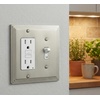 image:imageCosmas 25077SN Satin Nickel Single ToggleGFI Decora Rocker Combo Wall Switch Plate Switchplate Cover