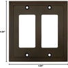 image:imageCosmas 25090ORB Oil Rubbed Bronze Double GFIDecora Rocker Wall Switch Plate Switchplate Cover