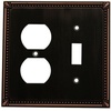 image:imageCosmas 44072SN Satin Nickel Single ToggleGFI Decora Rocker Combo Wall Switch Plate Switchplate CoverOil Rubbed Bronze