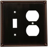 image:imageCosmas 44072SN Satin Nickel Single ToggleGFI Decora Rocker Combo Wall Switch Plate Switchplate CoverOil Rubbed Bronze