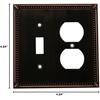 image:imageCosmas 44072SN Satin Nickel Single ToggleGFI Decora Rocker Combo Wall Switch Plate Switchplate CoverOil Rubbed Bronze